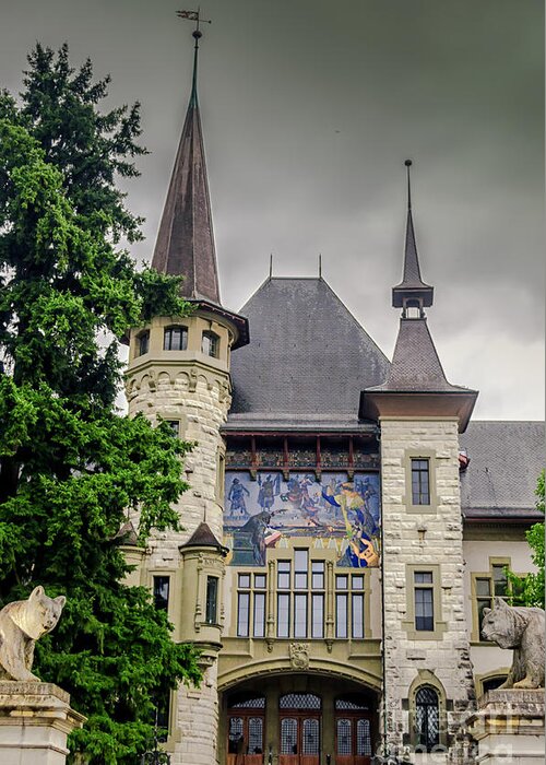 Michelle Meenawong Greeting Card featuring the photograph Berne historical museum by Michelle Meenawong