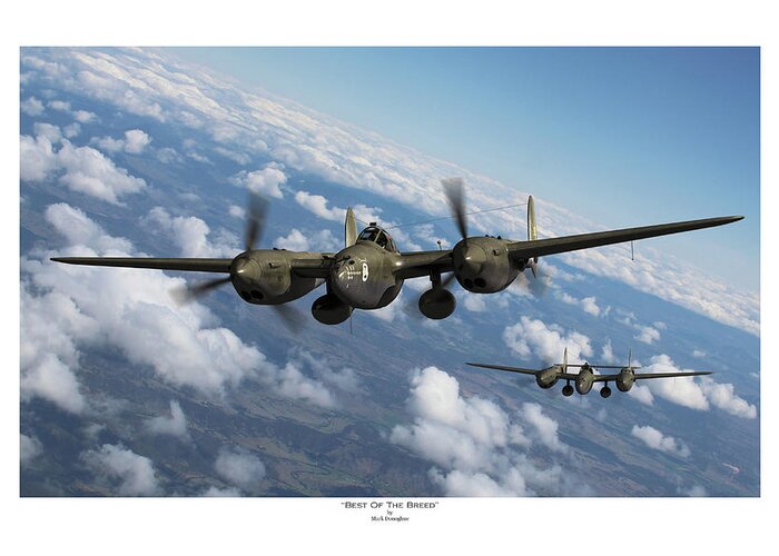 Usaaf Greeting Card featuring the photograph Best Of The Breed - Titled by Mark Donoghue