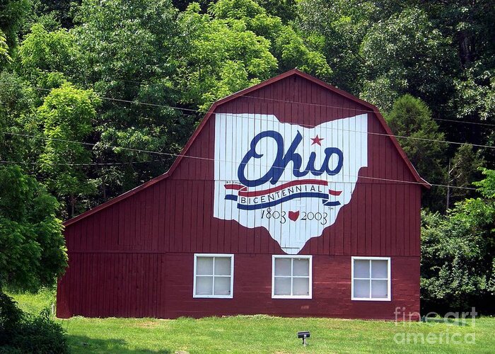 Ohio Greeting Card featuring the photograph Ross County Bicentennial Barn by Charles Robinson