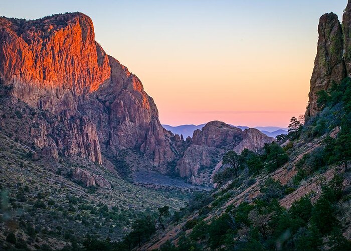 Big Bend Greeting Card featuring the photograph Big Bend Dawn by Randy Green