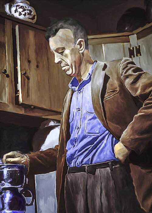Painting Greeting Card featuring the painting Bill Wilson by Rick Mosher