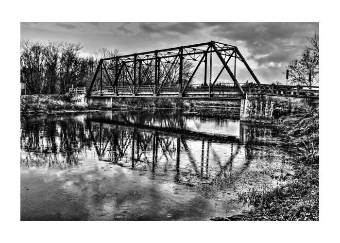Ontario Greeting Card featuring the photograph Black Bridge Cambridge by Karl Anderson