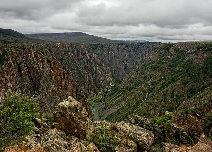 Black Canyon Of The Gunnison Greeting Card featuring the photograph Black Canyon 1 by Steve L'Italien