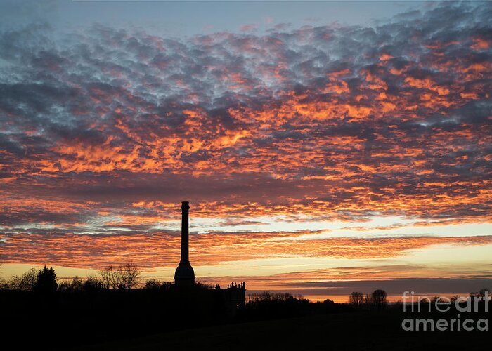 Chipping Norton Greeting Card featuring the photograph Bliss Tweed Mill Sunset by Tim Gainey
