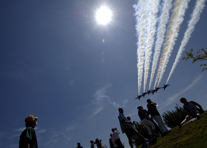 Seattle Greeting Card featuring the photograph Blue Angels K086 by Yoshiki Nakamura