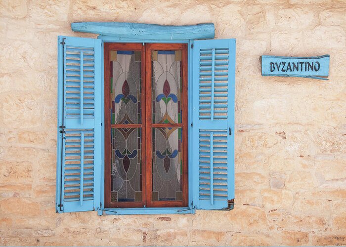 Shutters Greeting Card featuring the photograph Blue Shutters by Jeremy Voisey