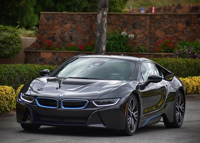 Bmw Greeting Card featuring the photograph BMWi8 by Bill Dutting