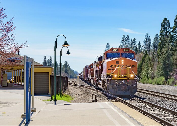 Bnsf Greeting Card featuring the photograph Bnsf8151 1 by Jim Thompson