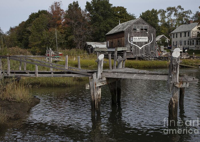 Boat Greeting Card featuring the photograph Boat House by Timothy Johnson