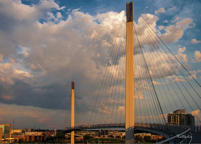 Bridge Greeting Card featuring the photograph Bob Kerry Bridge at Sunrise-3 by Tim Kathka