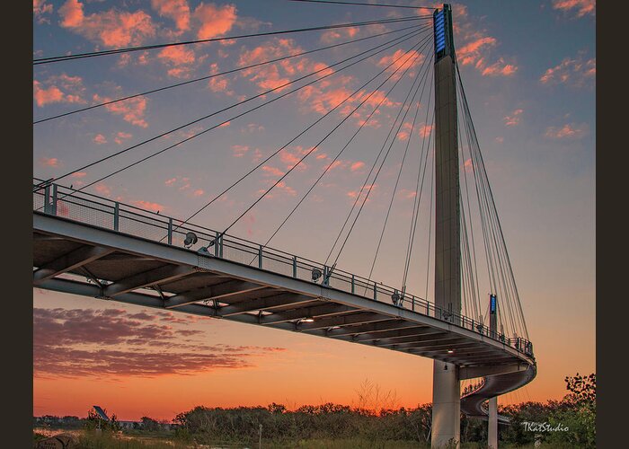 Bridge Greeting Card featuring the photograph Bob Kerry Bridge at Sunrise-4 by Tim Kathka