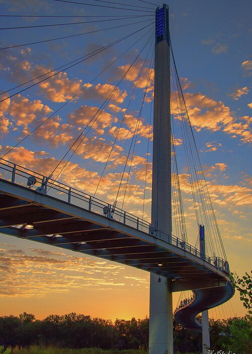 Bridge Greeting Card featuring the photograph Bob Kerry Bridge at Sunrise by Tim Kathka