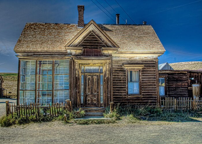 Bodie Greeting Card featuring the photograph Bodie House by Greg Nyquist
