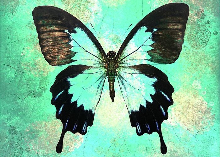 Butterfly Greeting Card featuring the digital art Bold Butterfly by Tina LeCour