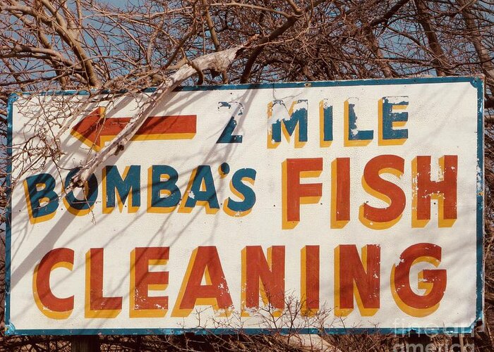 Bomba’s Fish Cleaning Greeting Card featuring the photograph Bombas Fish Cleaning by Michael Krek