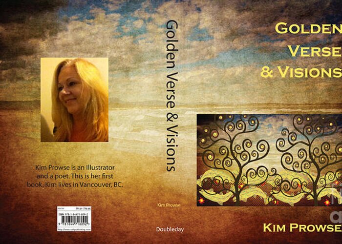 Book Jacket Cover Greeting Card featuring the digital art My Book Jacket by Kim Prowse