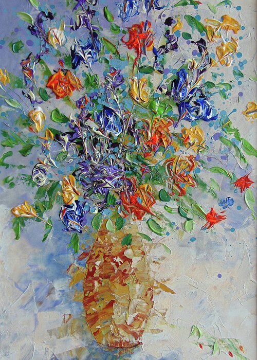 Frederic Payet Greeting Card featuring the painting Bouquet of LOve by Frederic Payet