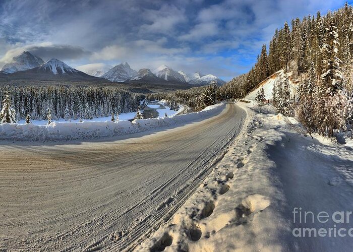 Morant Greeting Card featuring the photograph Bow Valley Winter Wonderland by Adam Jewell