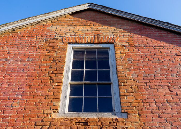 Brick House Greeting Card featuring the photograph Brick House Window by Derek Dean