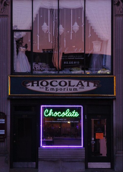 Chocolate Greeting Card featuring the photograph Brides and Choloate in the Morning by Jon Benson