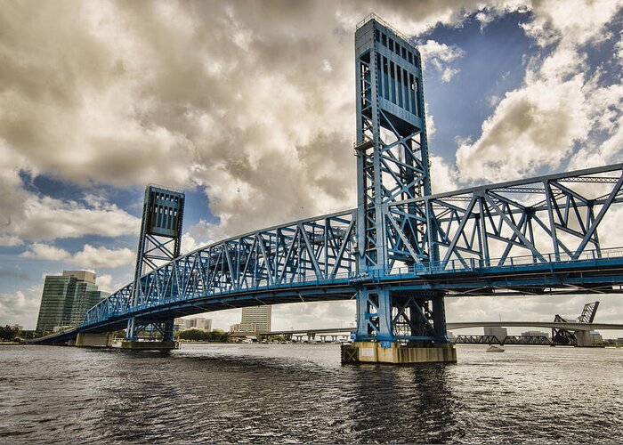 Bridge Greeting Card featuring the photograph Bridge of Blues by Anthony Baatz