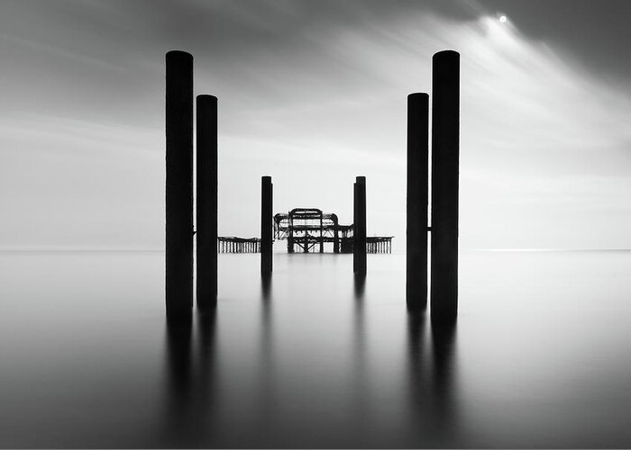 West Pier Greeting Card featuring the photograph Brighton Pier, The by Ivo Kerssemakers