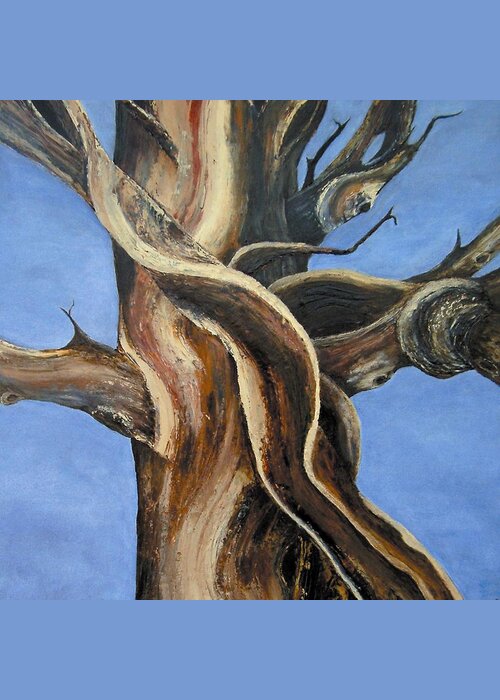 Bristlecone Greeting Card featuring the painting Bristlecone Tree No.4 by Wanda Pepin