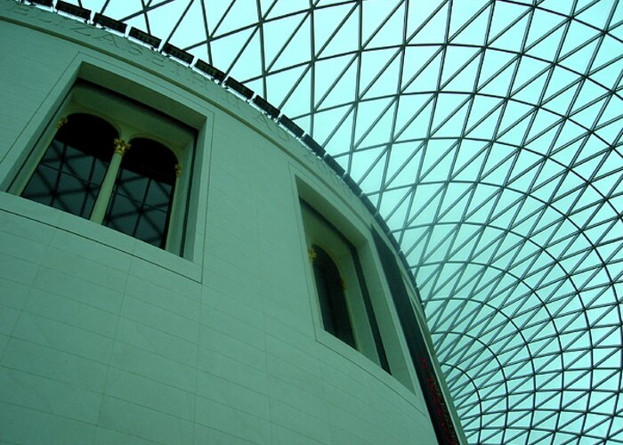 Museum Greeting Card featuring the photograph British Museum by Roberto Alamino