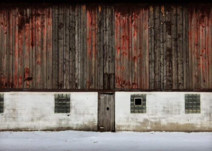 Barn Greeting Card featuring the photograph Broad Side of A Barn by Julie Hamilton