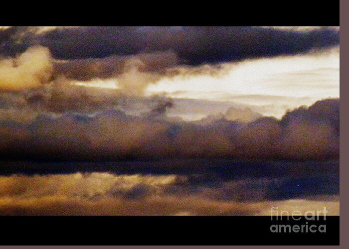 Sky Greeting Card featuring the photograph Brooding sky by Barbara Leigh Art