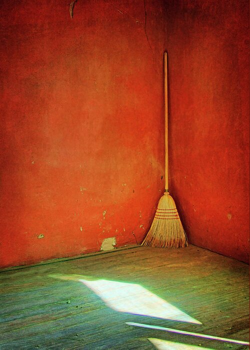 Minimalism Greeting Card featuring the photograph Broom by Nikolyn McDonald