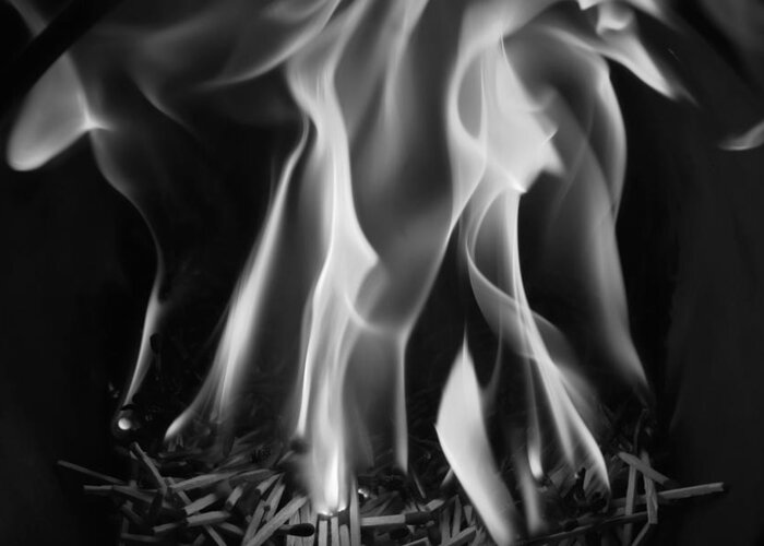 Fire Greeting Card featuring the photograph Brushfire 12 by Sumit Mehndiratta
