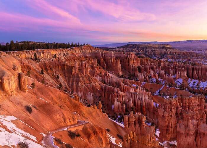 Natioanl Park Greeting Card featuring the photograph Bryce Canyon at Sunrise by Jonathan Nguyen