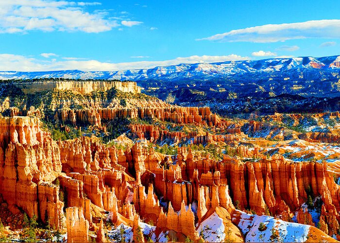Bryce National Park-utah Greeting Card featuring the photograph Bryce Overlook by Frank Houck