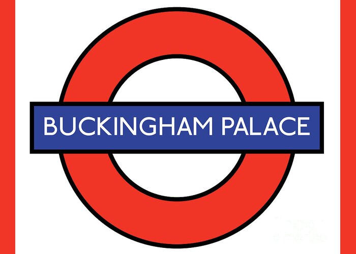London Greeting Card featuring the digital art Buckingham Palace by Bigalbaloo Stock