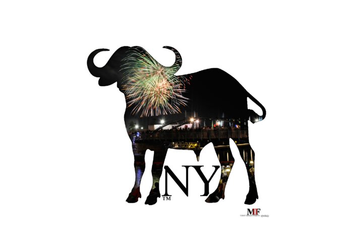 Michael Frank Jr; Nikon; Hdr; Iphone Case; Iphone; Galaxy; Galaxy Case; Phone Case; Buffalo; Buffalo Ny; Buffalo Greeting Card featuring the photograph Buffalo NY Canalside 4th of July by Michael Frank Jr