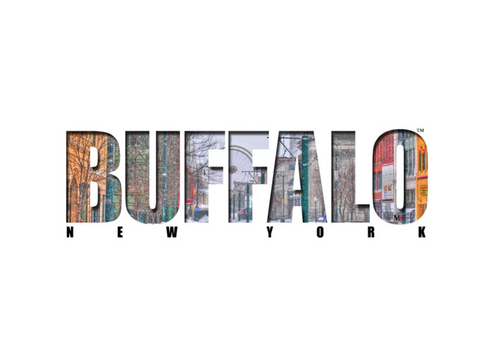 Michael Frank Jr; Nikon; Hdr; Iphone Case; Iphone; Galaxy; Galaxy Case; Phone Case; Buffalo; Buffalo Ny; Buffalo Greeting Card featuring the photograph Buffalo NY Snowy Downtown by Michael Frank Jr