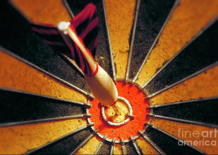 Accuracy Greeting Card featuring the photograph Bulls eye by John Greim