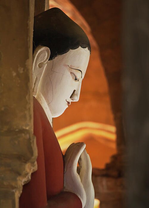 Sculptures Greeting Card featuring the photograph Burma_d2287 by Craig Lovell