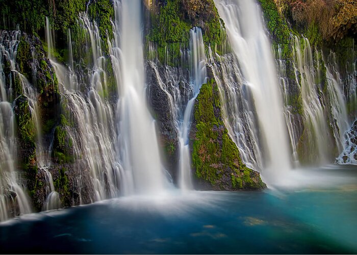 Burney Falls Greeting Card featuring the photograph Burney Falls by Janet Kopper