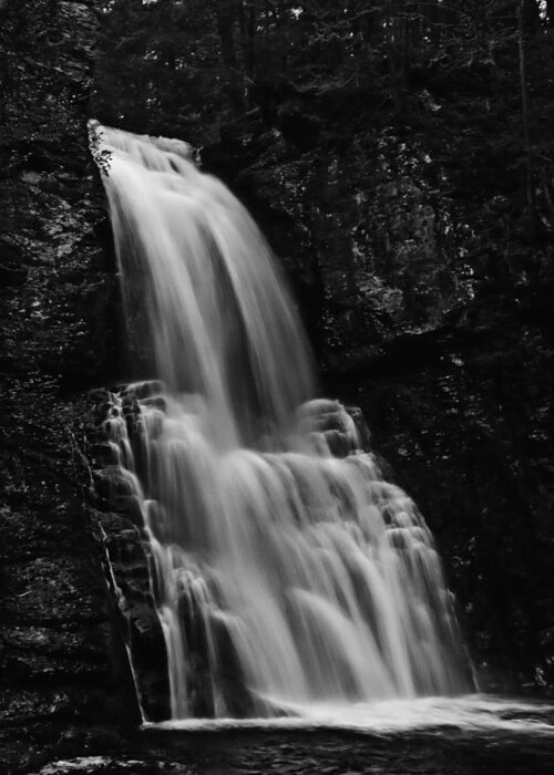Water Falls Greeting Card featuring the photograph Bushkill Falls by Louis Dallara