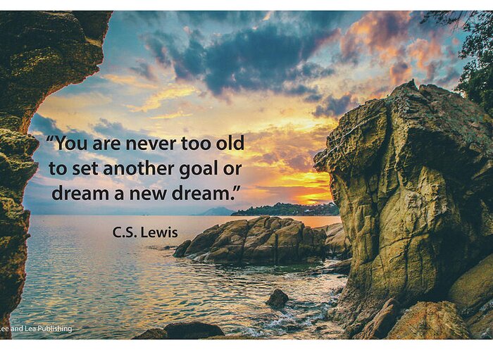 Quote Greeting Card featuring the photograph C. S. Lewis by Mark Slauter