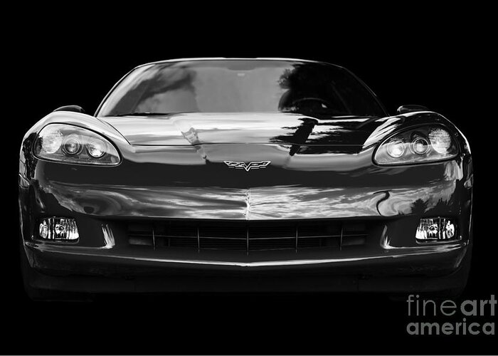 Corvette Greeting Card featuring the photograph C6 Corvette by Dennis Hedberg