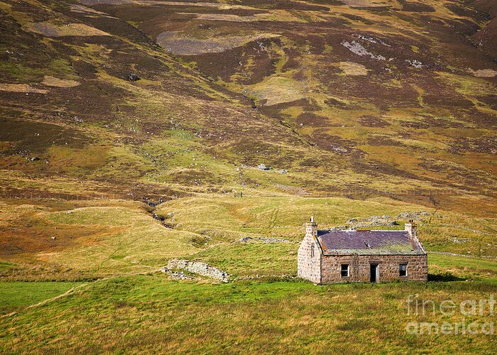 Cottage Greeting Card featuring the photograph Cairngorms cottage by Jane Rix