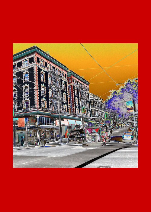 (twelve Story( Tenth Floor ) (tenant)(apartment Building) Elevator Greeting Card featuring the photograph California Street by Tom Kelly