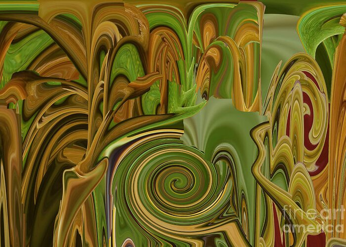 Abstract Greeting Card featuring the photograph Camo by Rick Rauzi