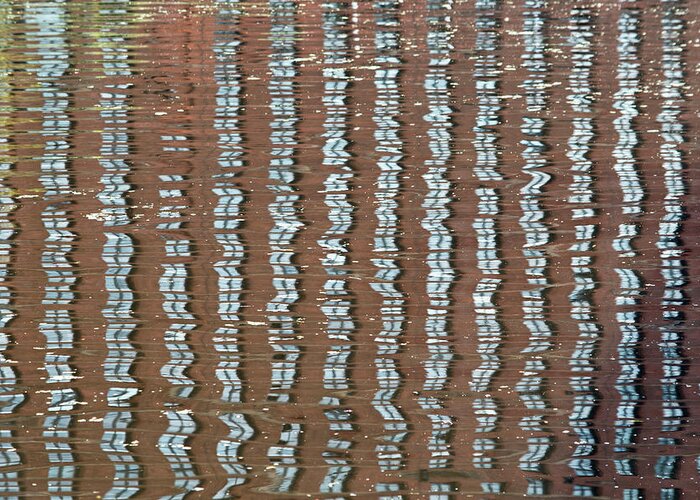 Urban Greeting Card featuring the photograph Canal Reflections 4 by Stuart Allen