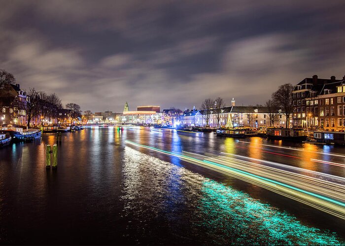 Travel Greeting Card featuring the photograph Canal Streaking IV by Matt Swinden