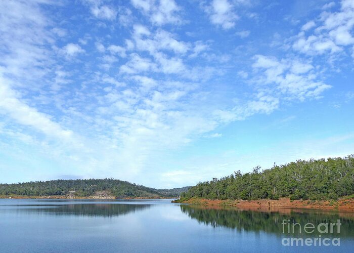 Canning Reservoir Greeting Card featuring the photograph Canning Reservoir - Western Australia by Phil Banks