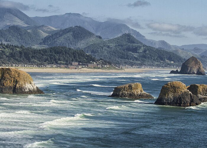 Cannon Beach Greeting Card featuring the photograph Cannon Beach 0192 by Tom Kelly